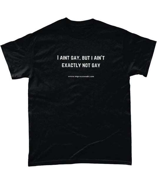 I ain't gay, but I ain't exactly not gay - T shirt