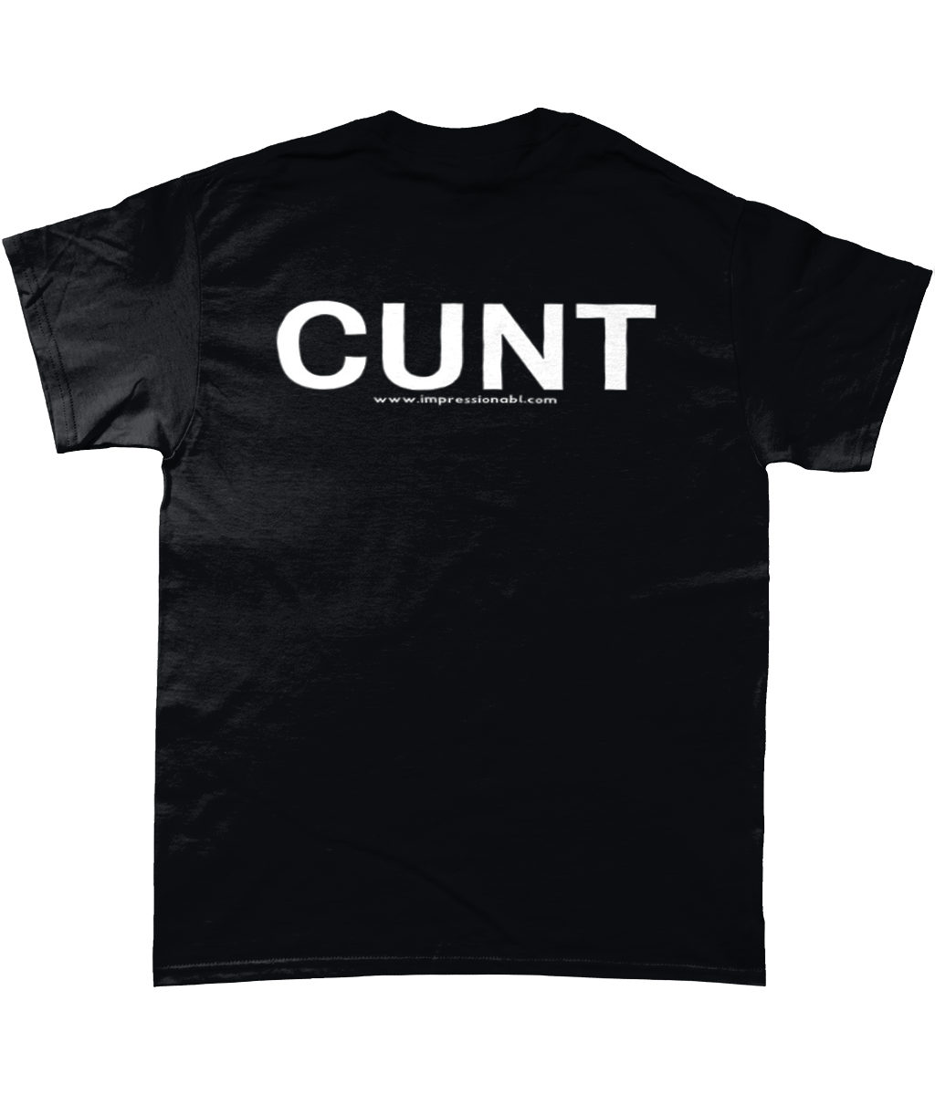 CUNT - T Shirt - Back Design