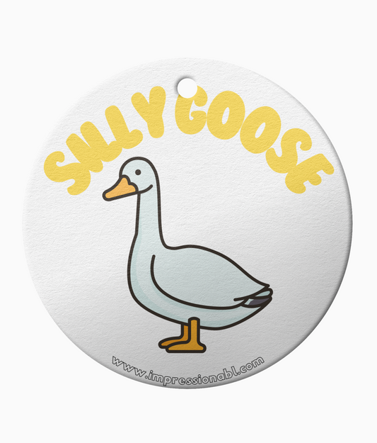 Silly Goose - Hanging tree ornament