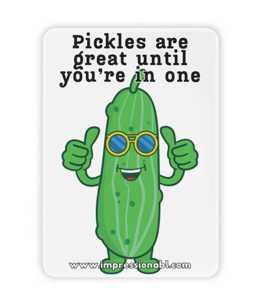 In a Pickle - Ceramic Fridge Magnet