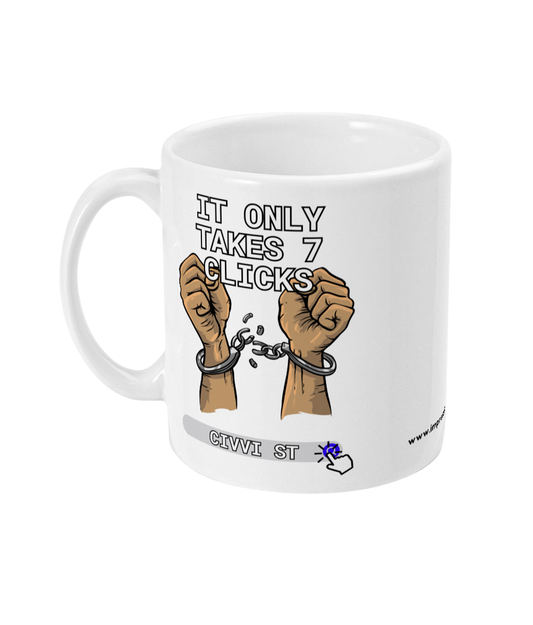 7 Clicks - Funny Military Mug