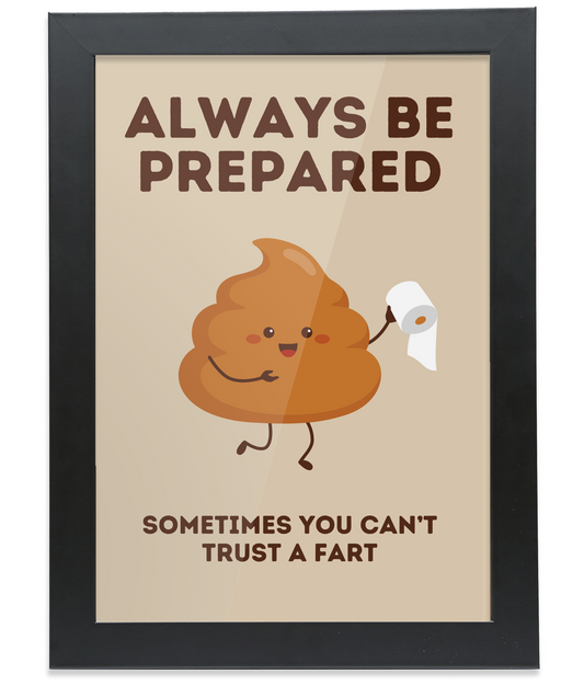 Sometimes You Can't Trust a Fart - Framed Print