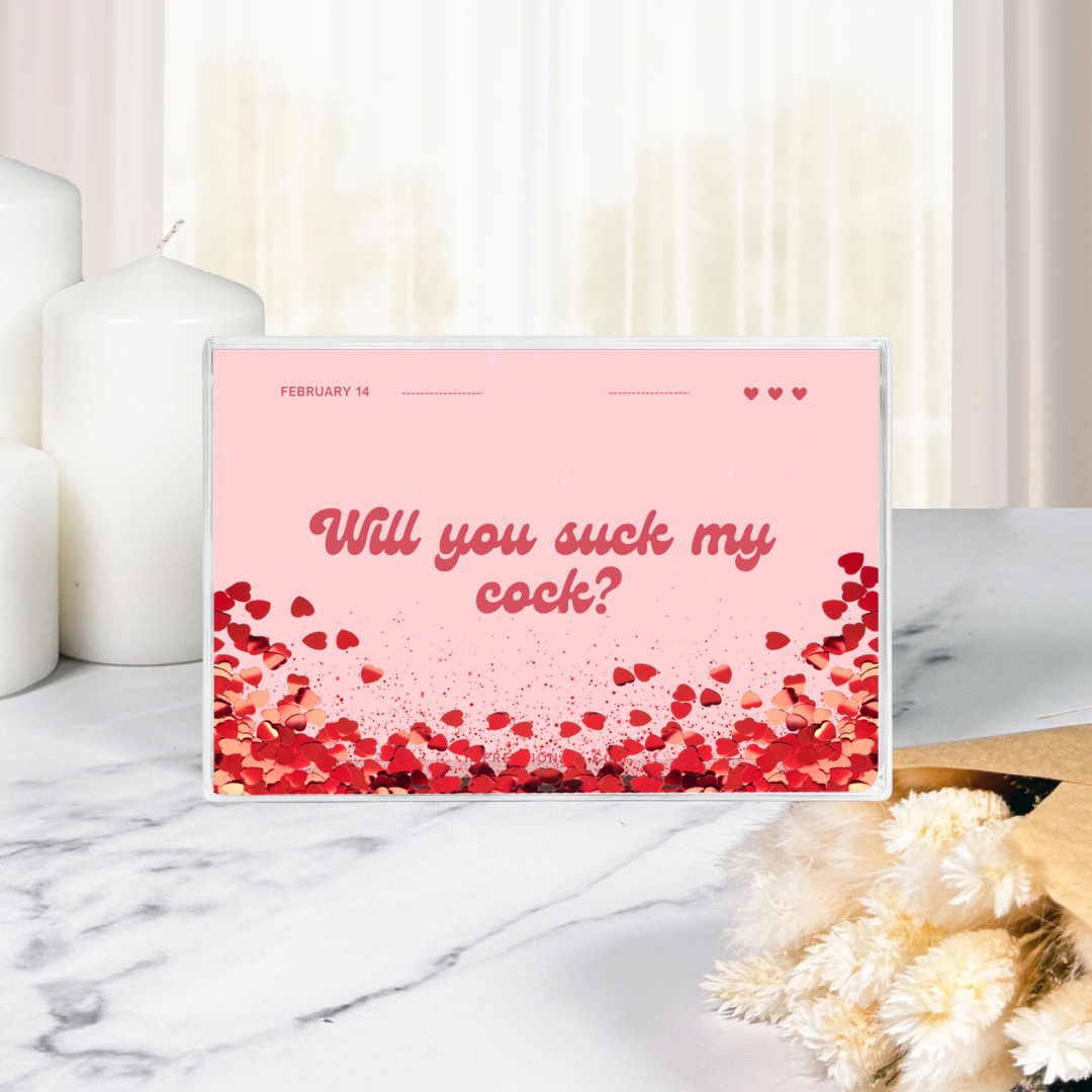 Will you suck my cock? - Valentines photo block